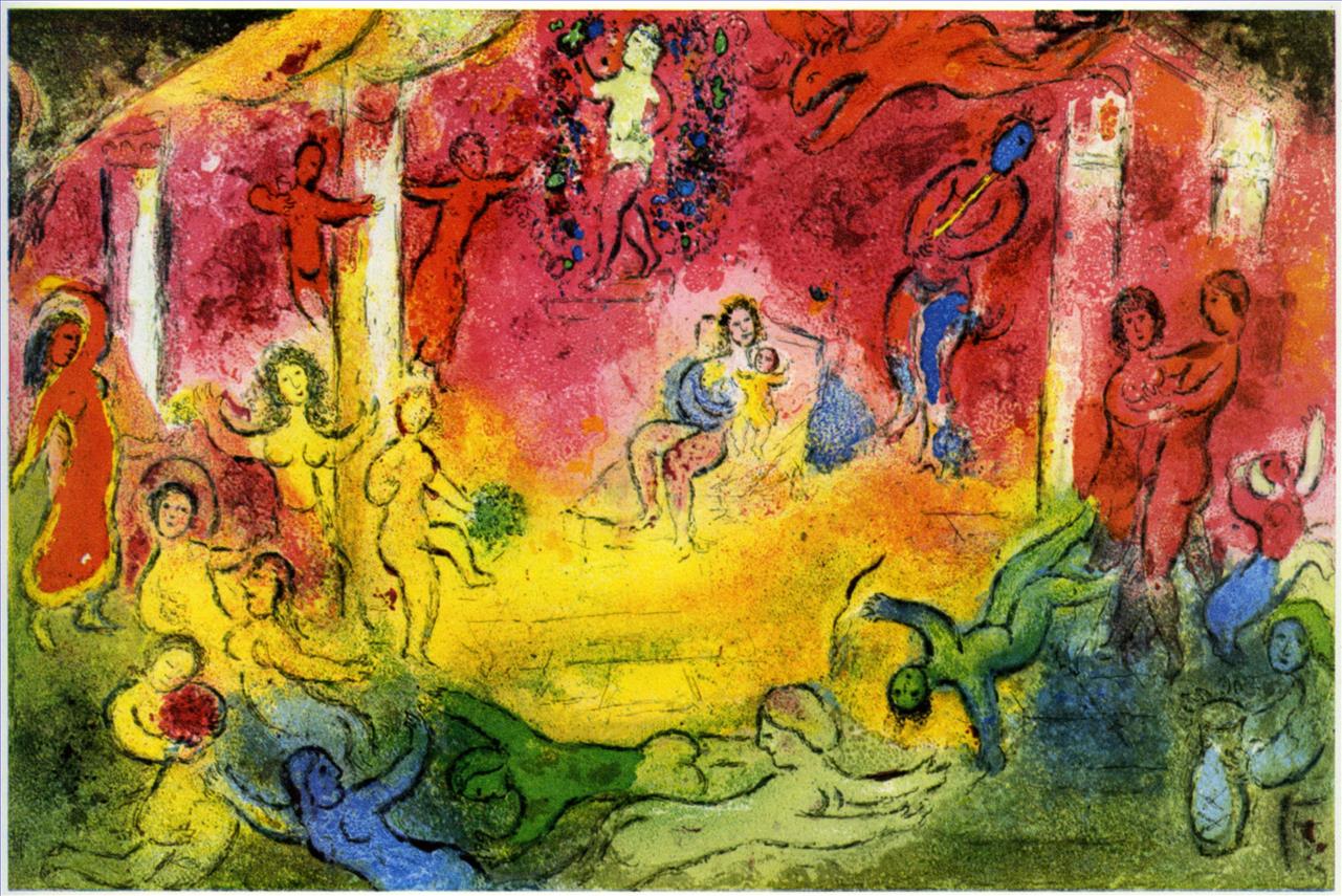 nageurs contemporain Marc Chagall Peintures à l'huile